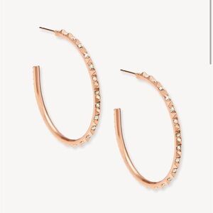Kendra Scott Rose Gold Hoop Earrings